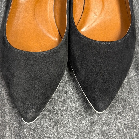 Franco Sarto Black Flats with Pointed Toe and Suede Finish - Picture 8 of 9